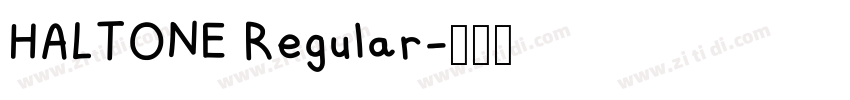 HALTONE Regular字体转换